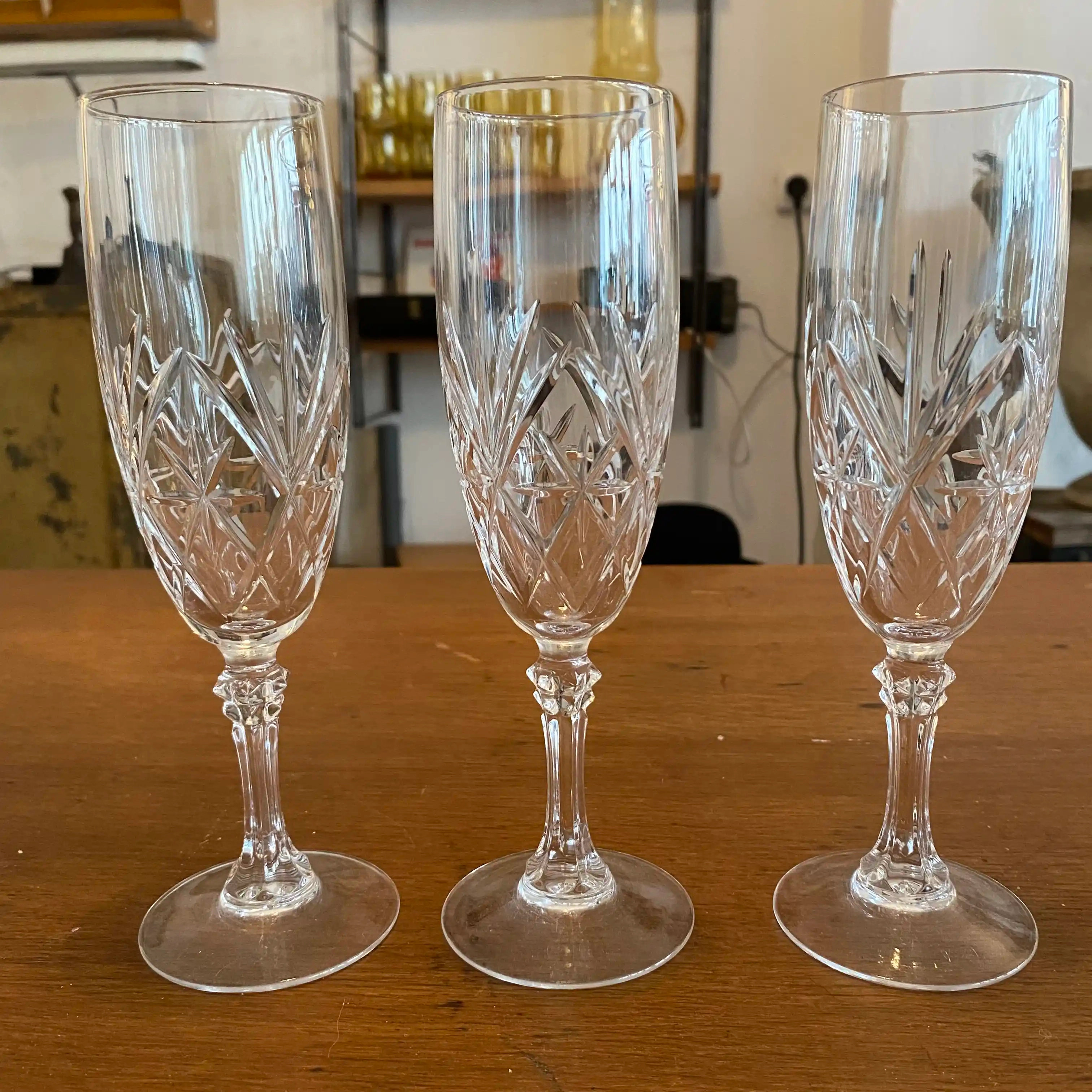 Flûtes à champagne années 60-70