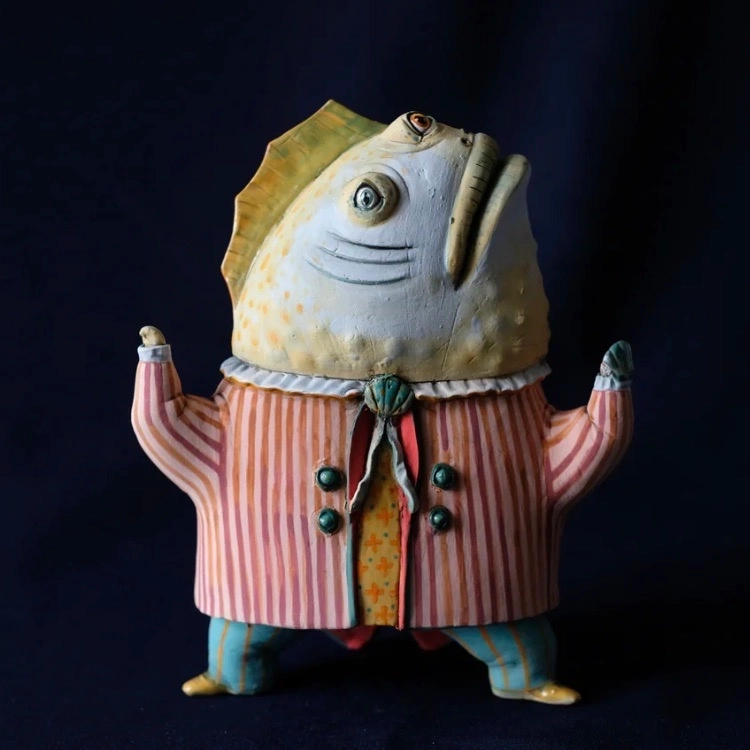 Sculpture céramique: Basil
