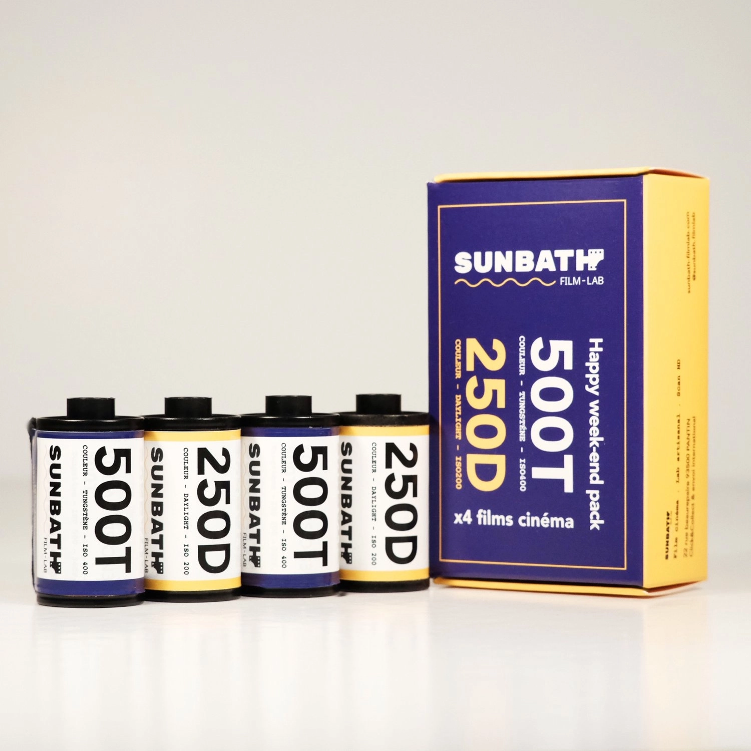 Coffret de 4 pellicules argentiques - Happy weekend