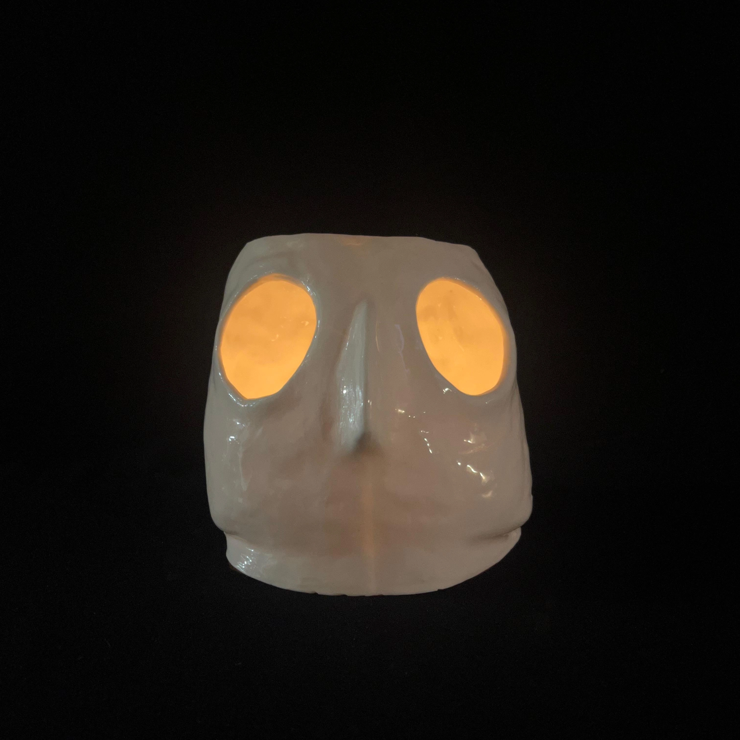 Photophore, porcelaine émaillée