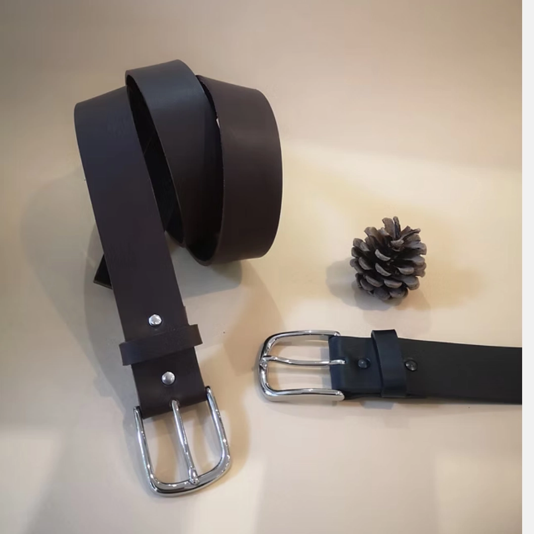 Ceinture homme en cuir 3,5 cm de large