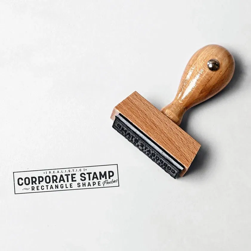 Tampons en bois rectangulaires