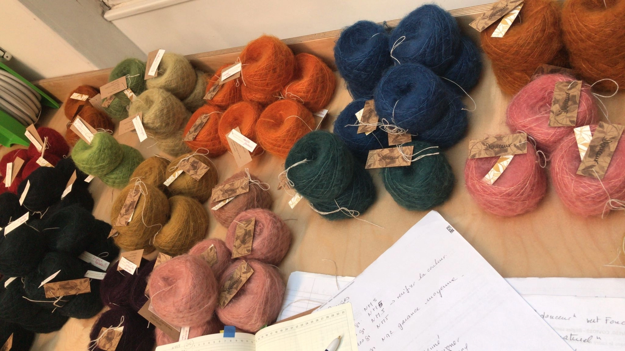 Mohair en pelote teinture naturelle. Plusieurs coleur (à spécifier dans la commande)