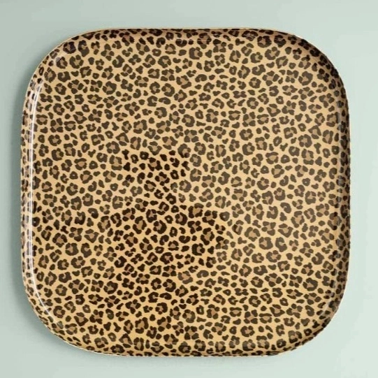 Grand plateau léopard carré