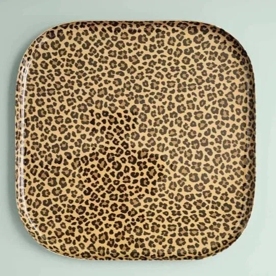 Grand plateau léopard carré
