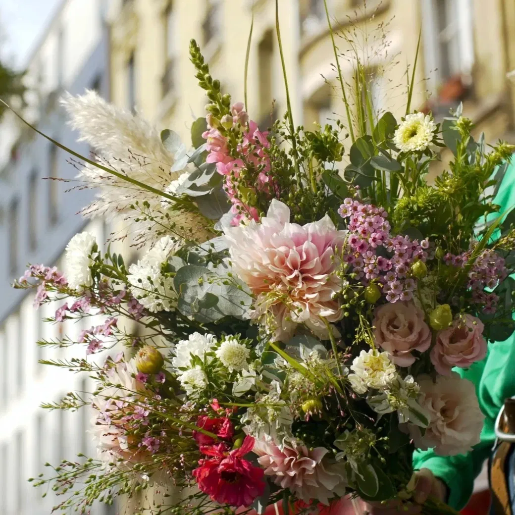 Bouquet de fleurs fraîches personnalisé