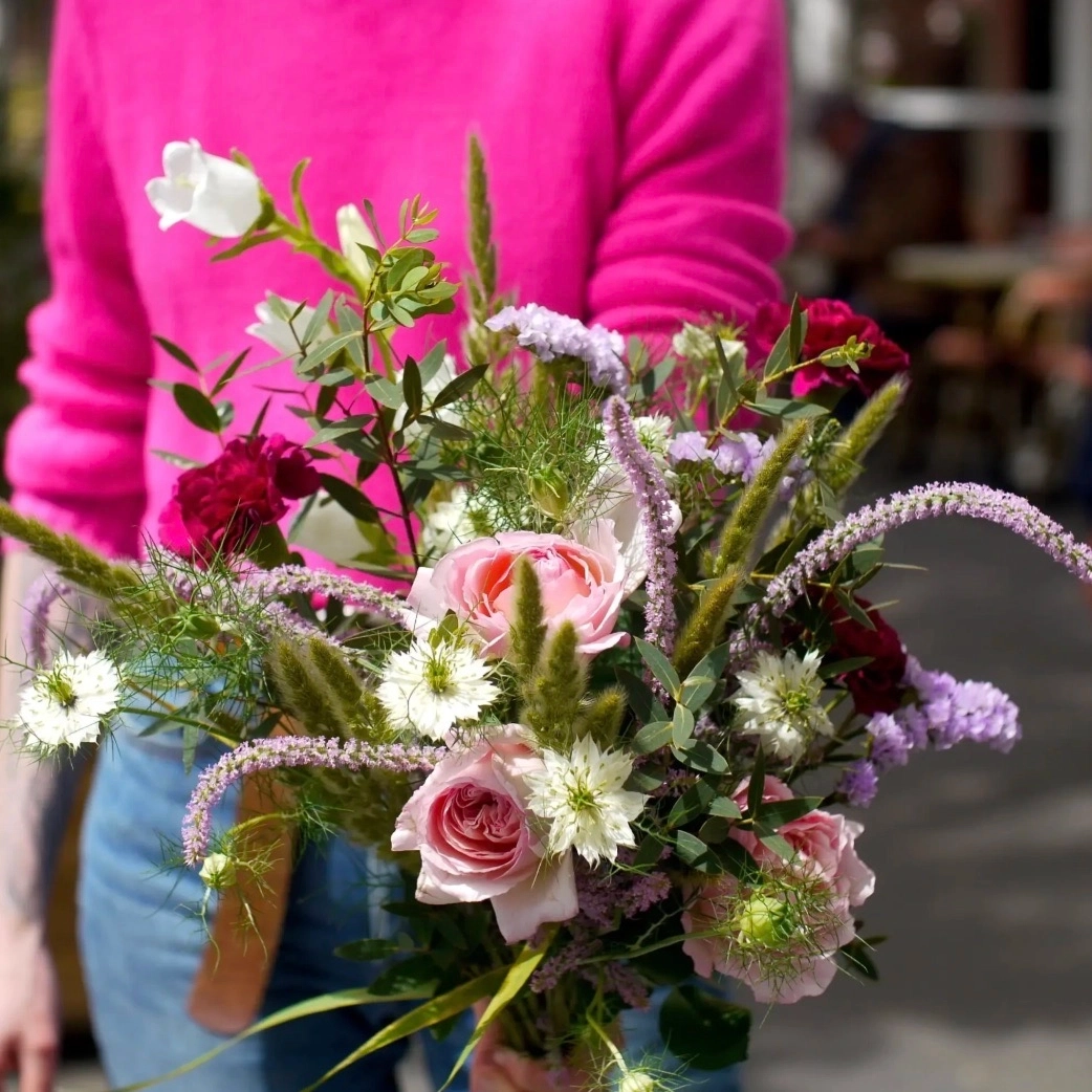 Bouquet de fleurs fraîches personnalisé