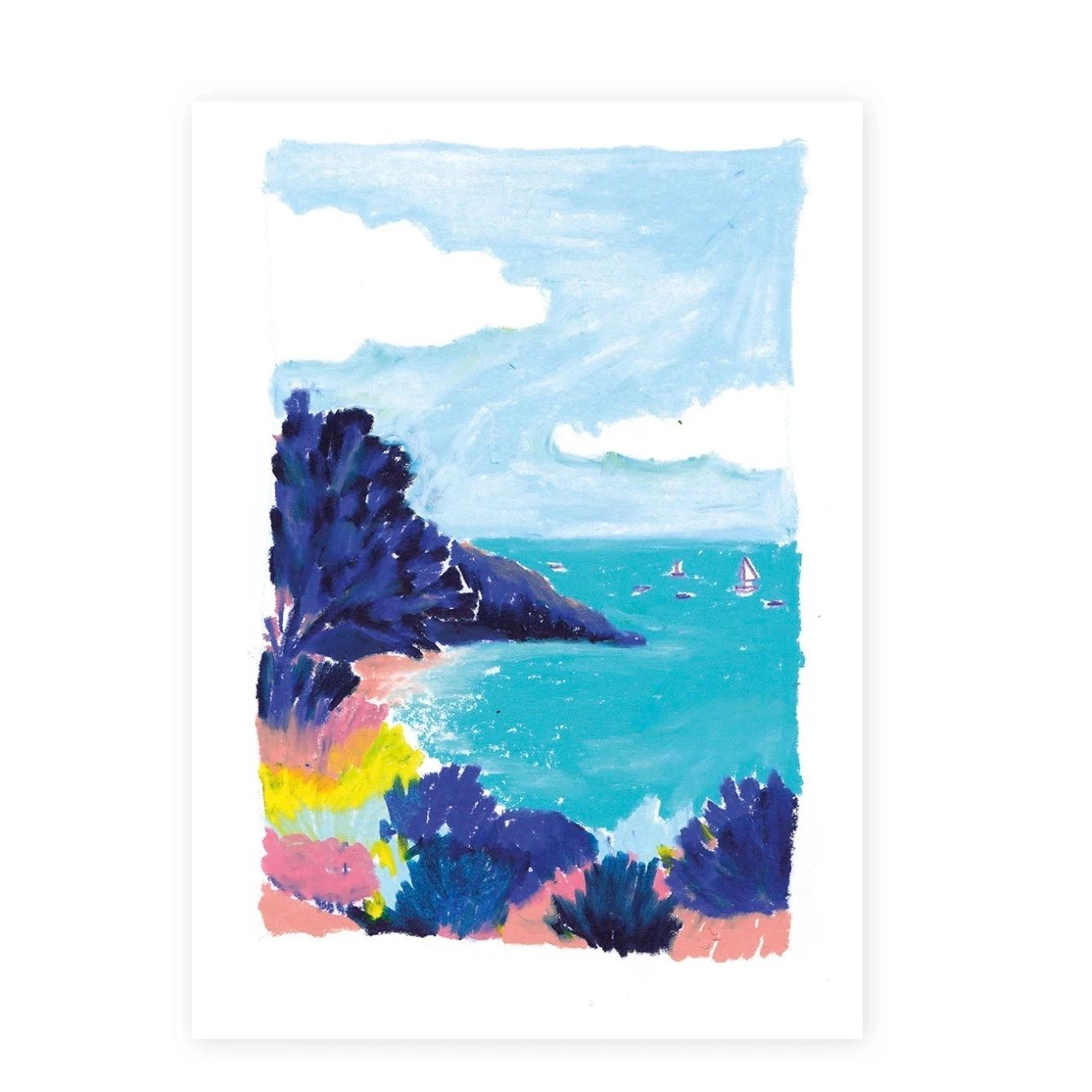 Carte postale de l'été 2022.
Journée à Cancale, Bretagne.
Format 13x18 cm.
Tirage à encres pigmentaires sur papier Premium matt 305gr.
Numéroté et signé à la main.
Edition limitée à 30 exemplaires.
Vendu non encadré.