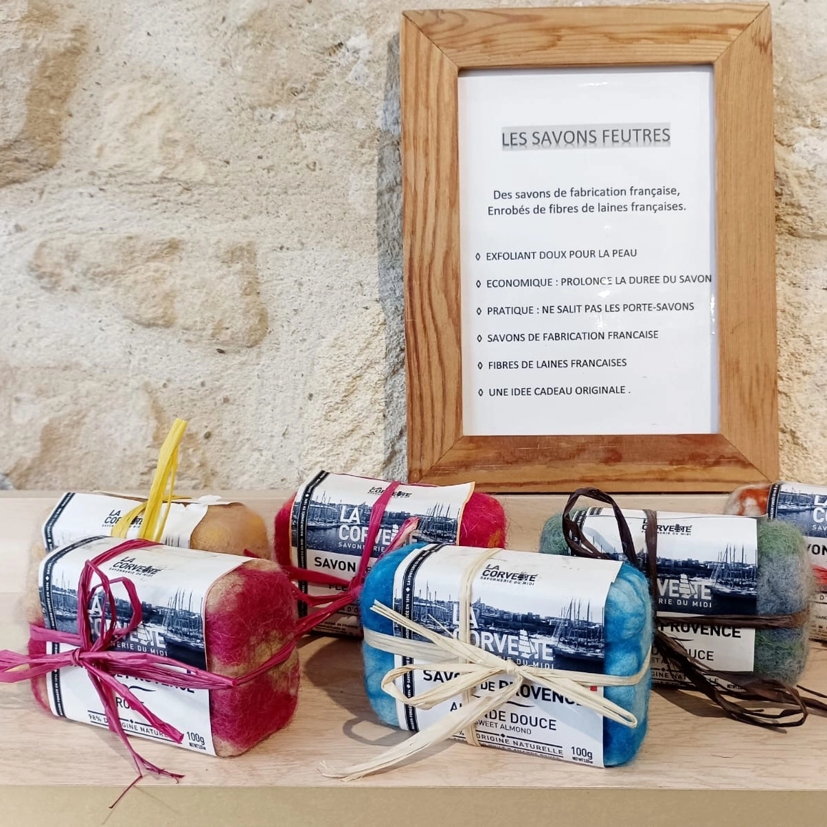 Atelier Lanzetta,Des savons de fabrication française, enrobés de fibres de laines françaises