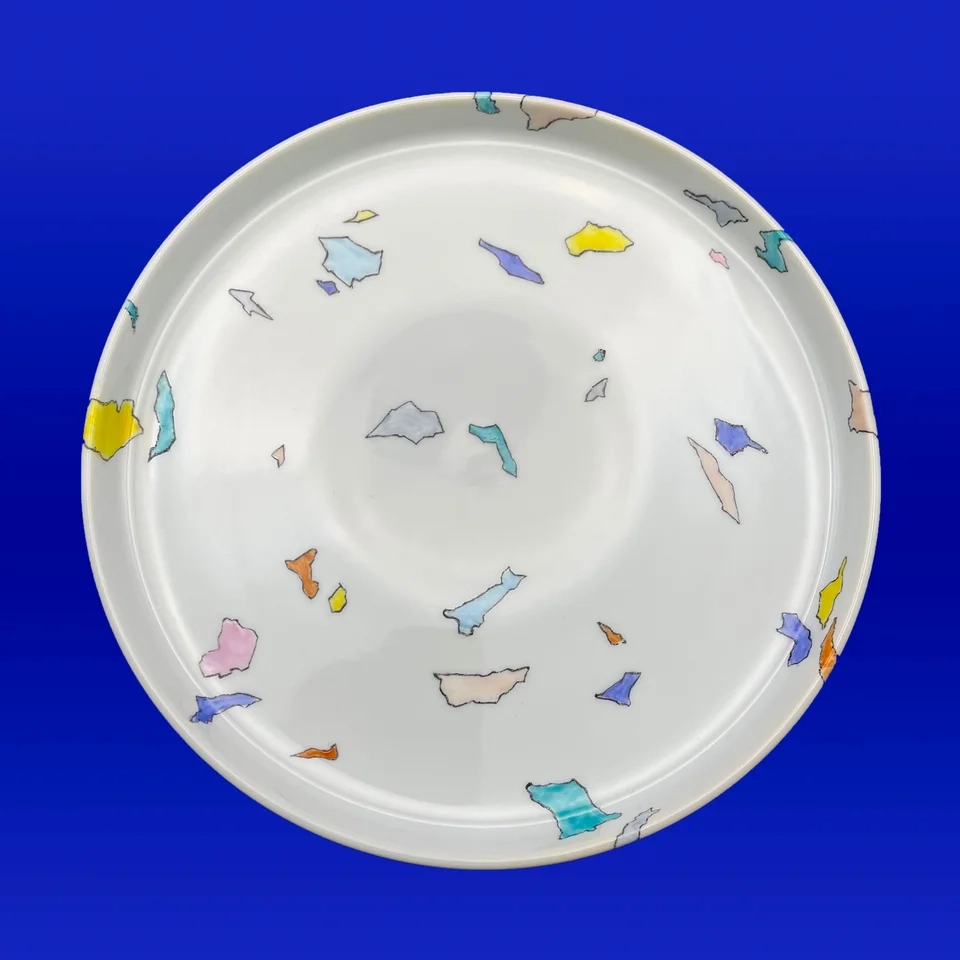 Assiette peinte à la main - Pièce unique - 18 cm