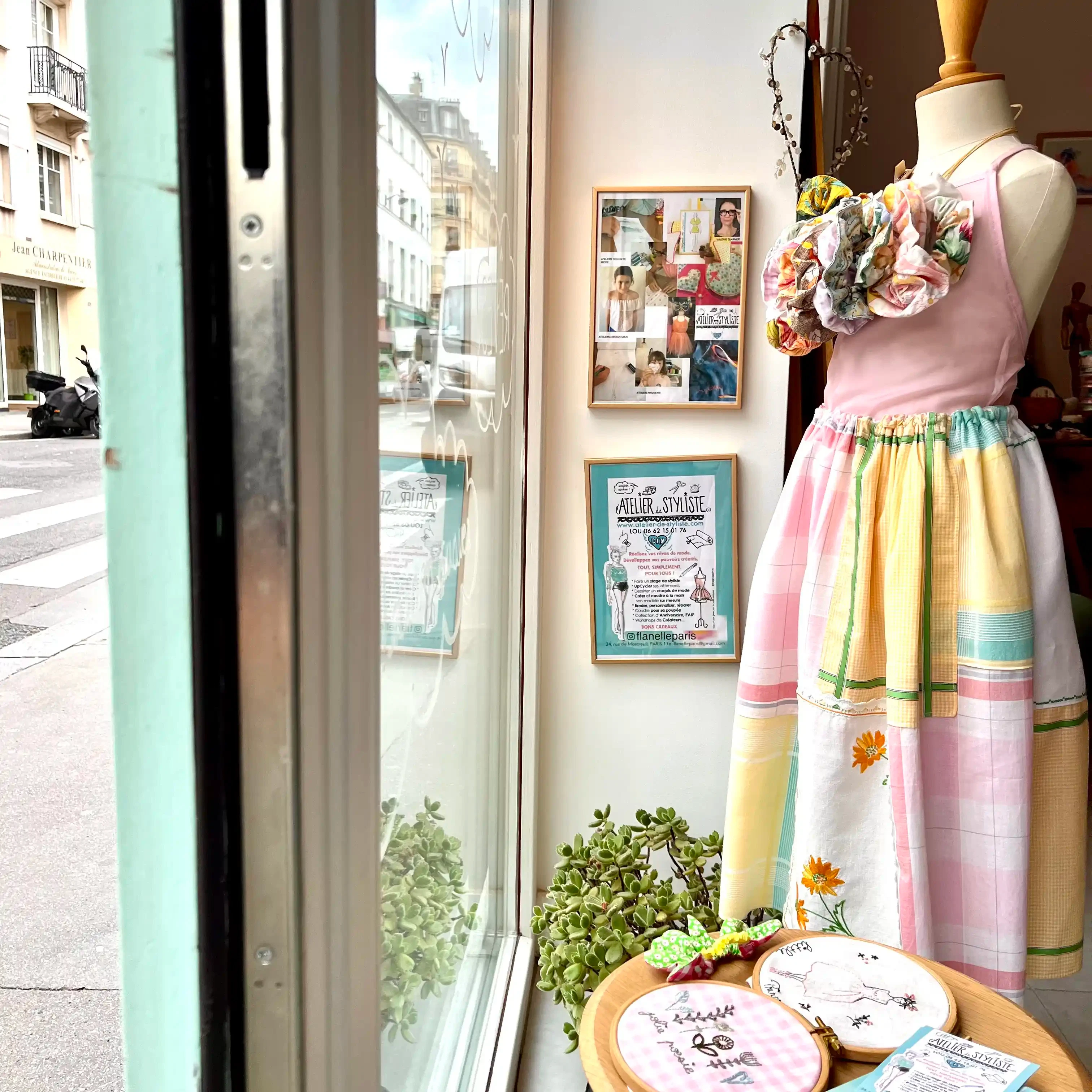 FLANELLE, l'atelier de styliste,Artisan,Cours,Textile,Couture,DIY,Paris 11