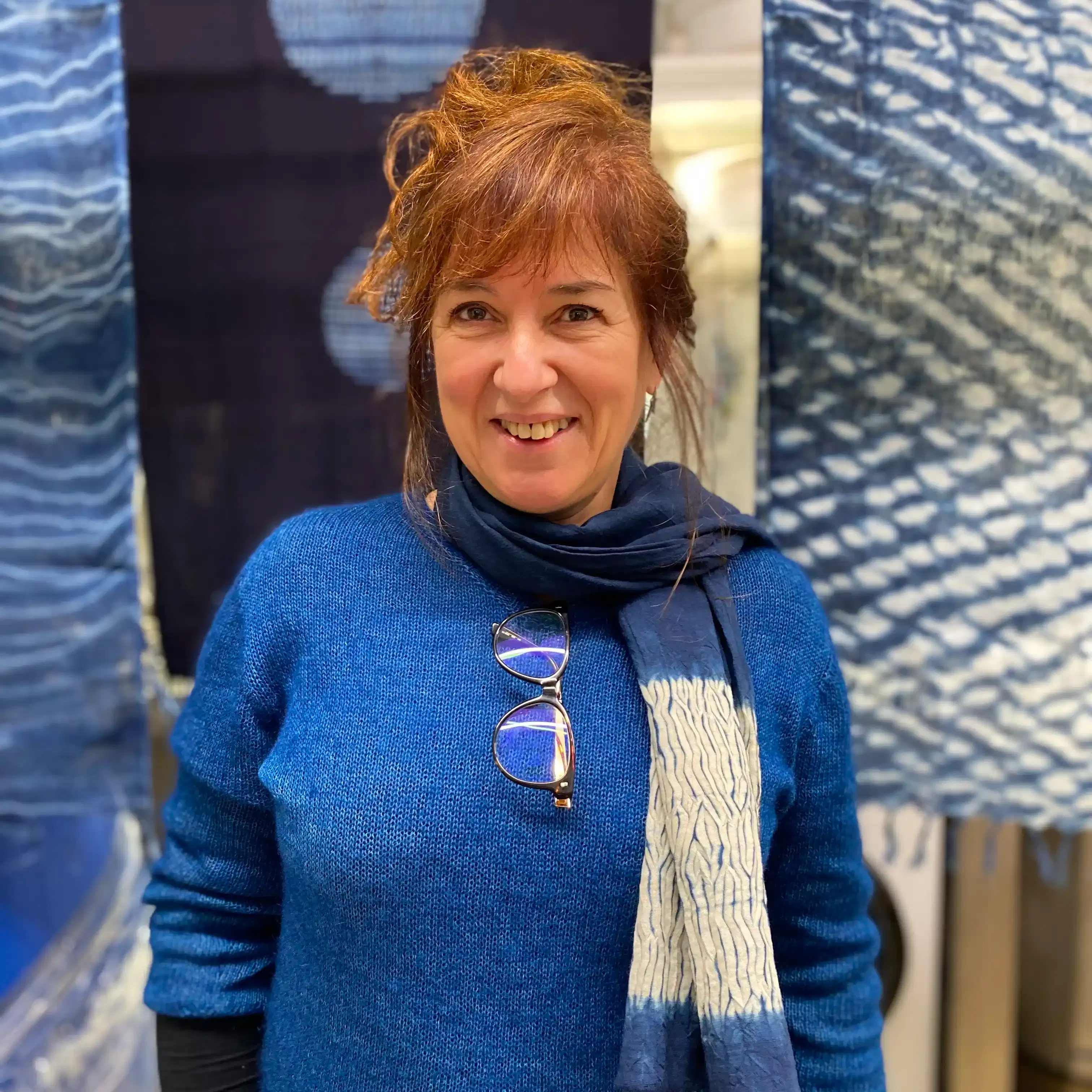 Bleu Pervinca,Inspiration japonaise,Teintures naturelles,Ateliers