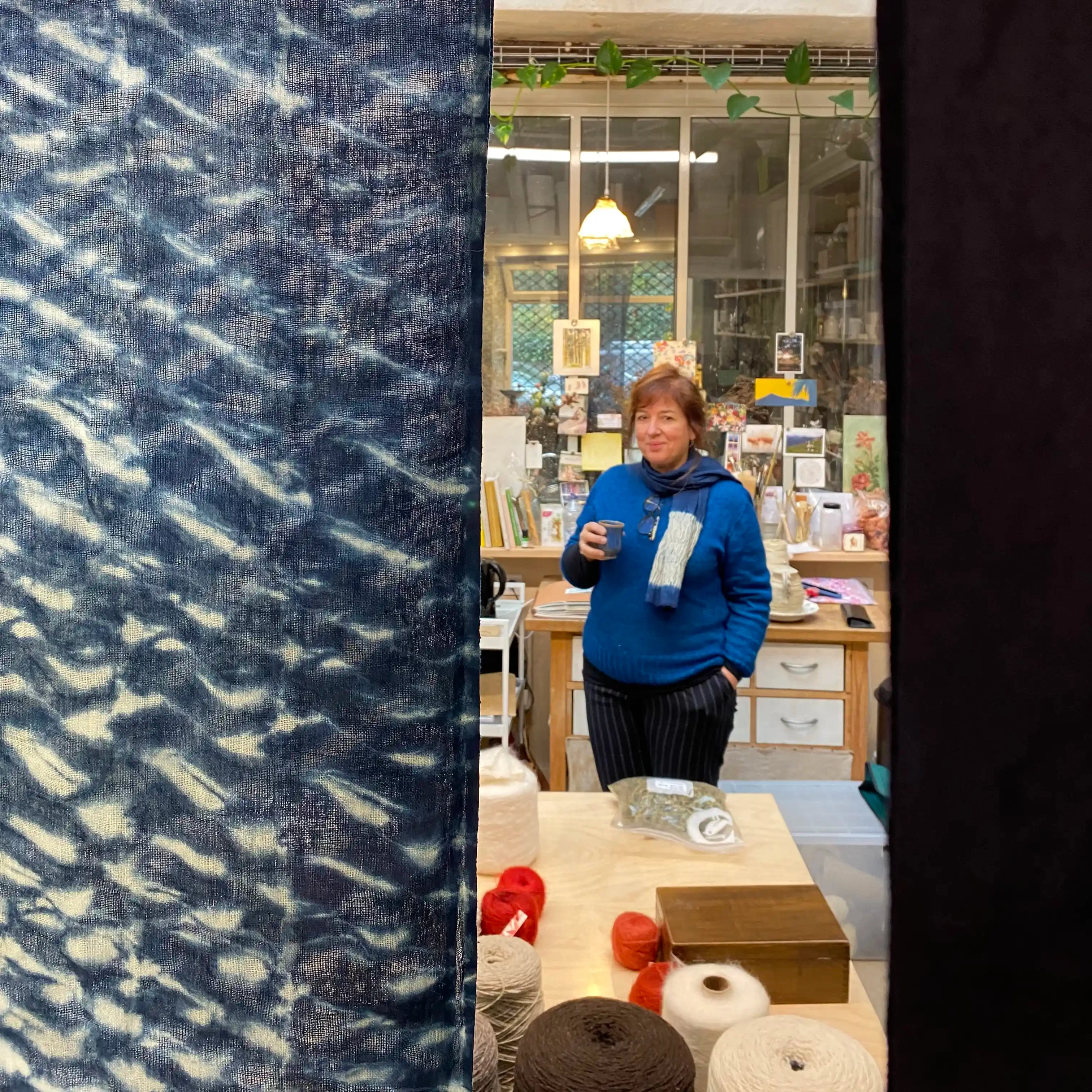 Bleu Pervinca,Inspiration japonaise,Teintures naturelles,Ateliers