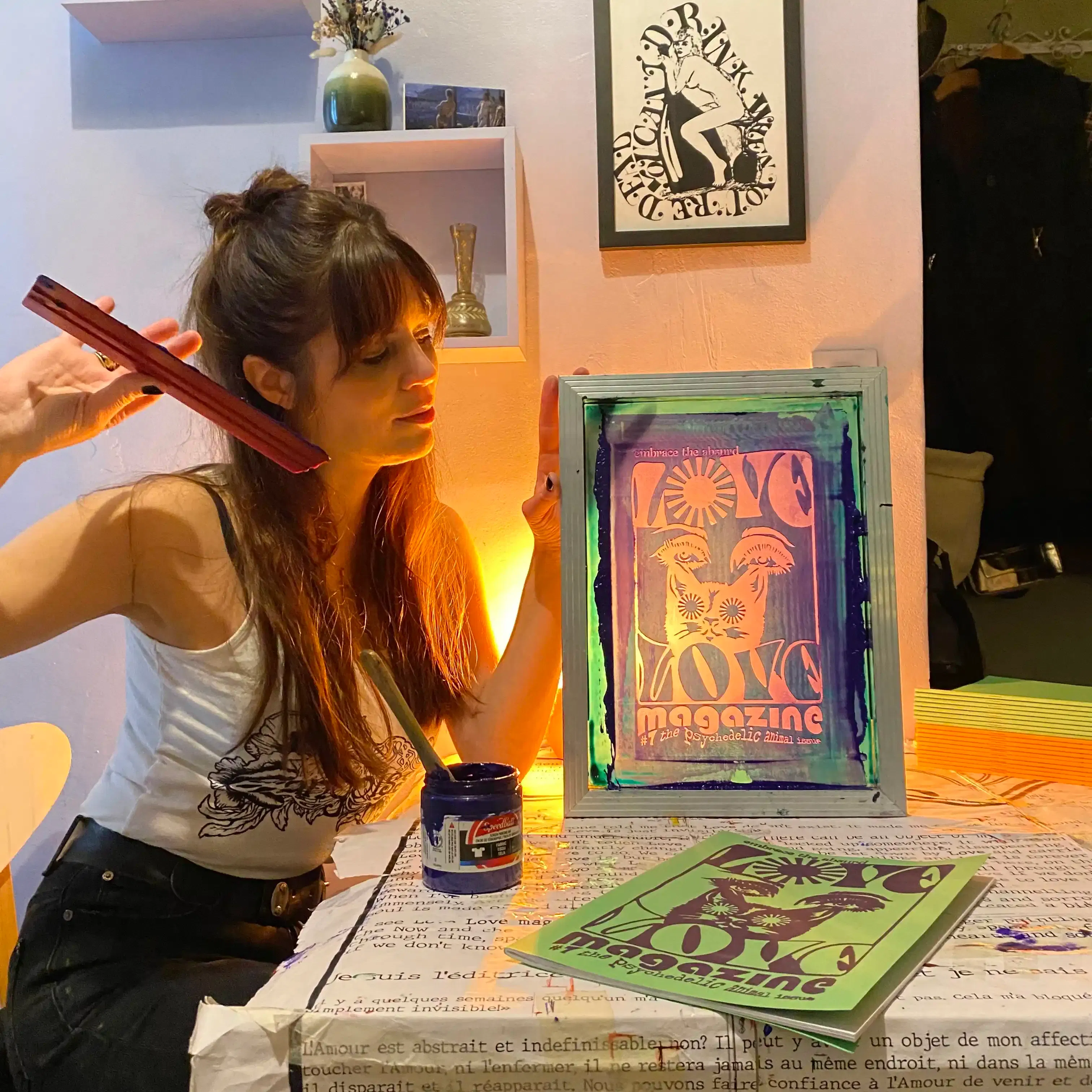 Lisa Marie Järlborn Love Love Artisan, Magazine, Art, Styliste, Sérigraphie