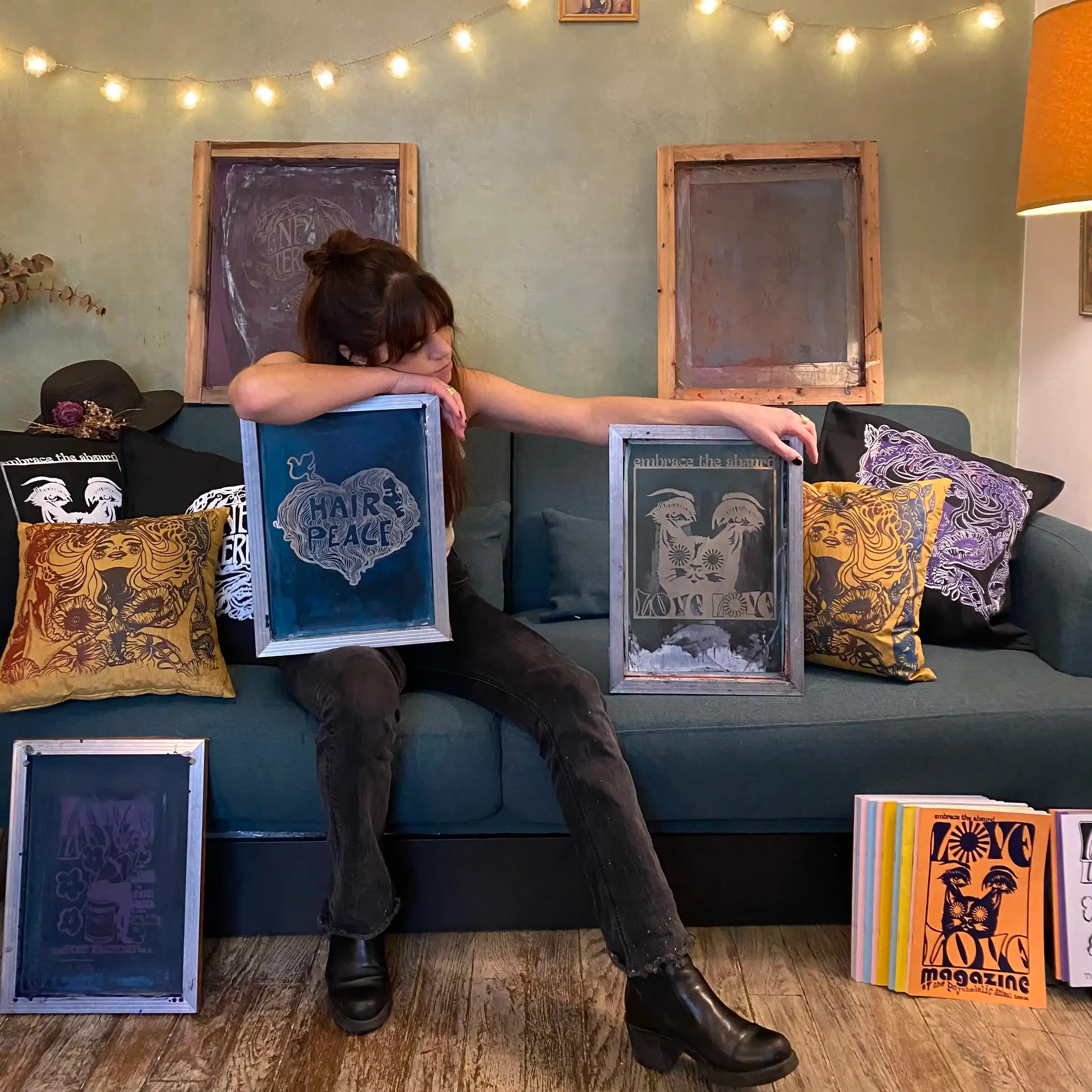 Lisa Marie Järlborn Love Love Artisan, Magazine, Art, Styliste, Sérigraphie