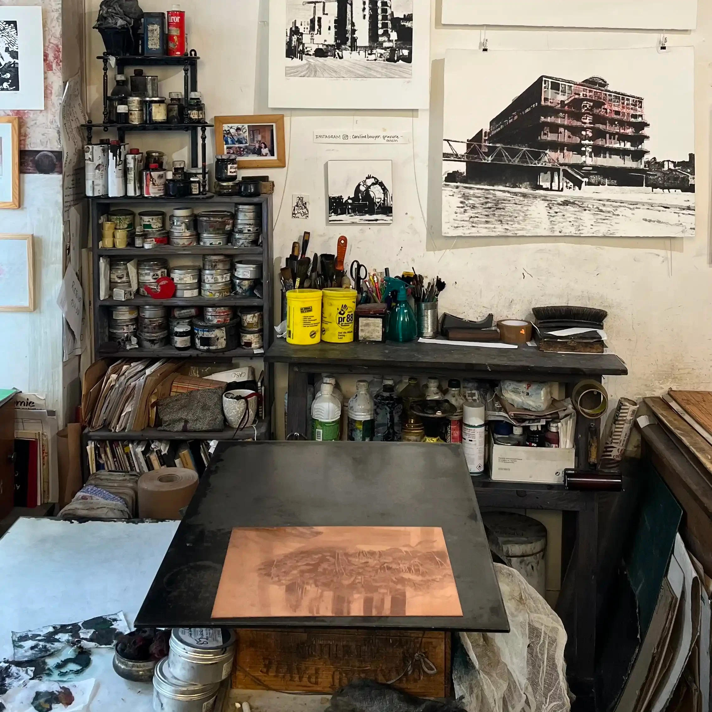 Atelier Caroline Bouyer,Artisan,Gravure,Cours