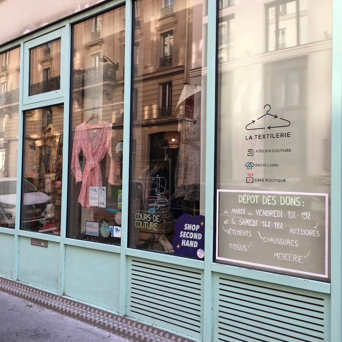 La Textilerie Paris 10, Ateliers, Recyclerie, Friperie, Événements