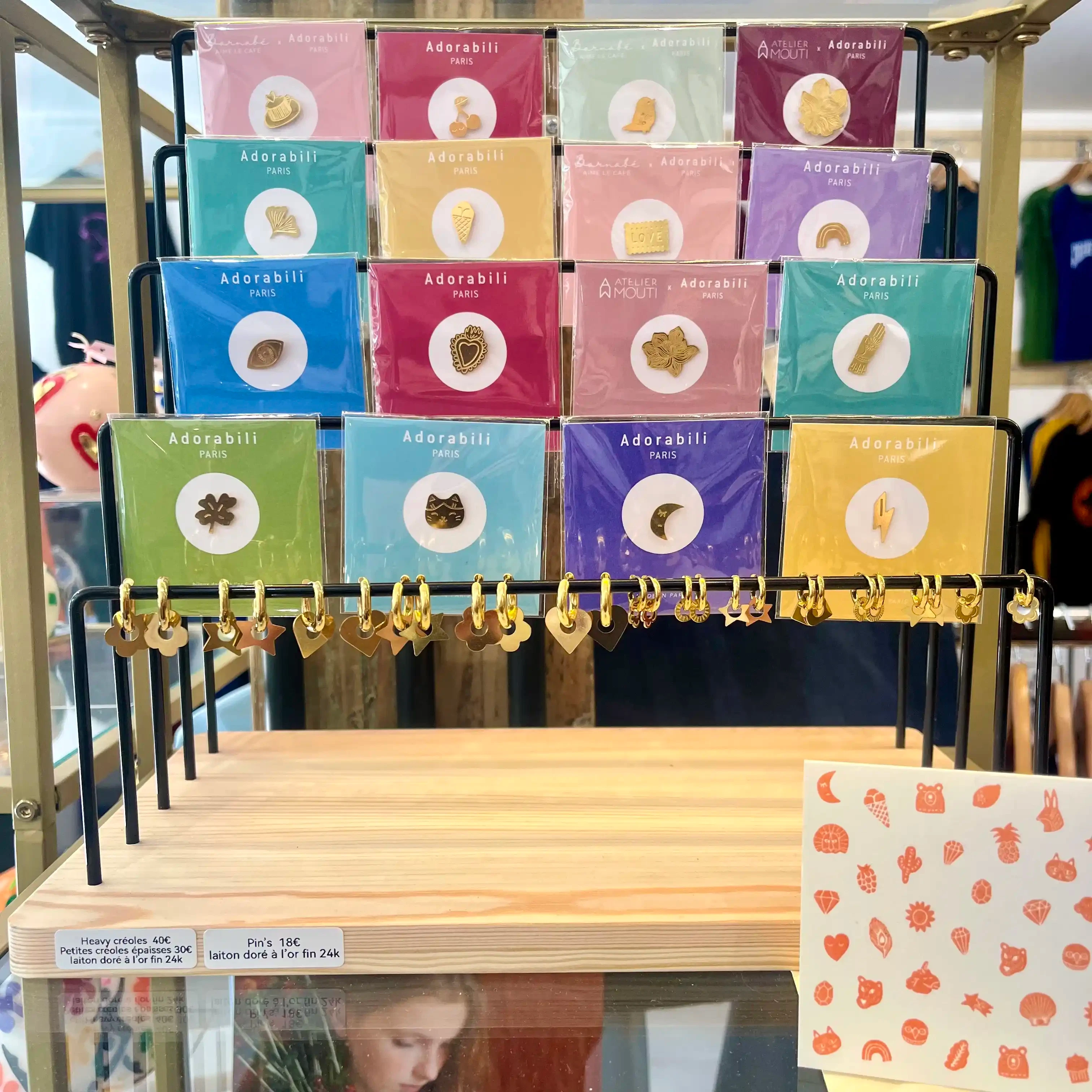 Adorabili Paris bijoux, Artisan,Faits main,Petites séries,Durabilité