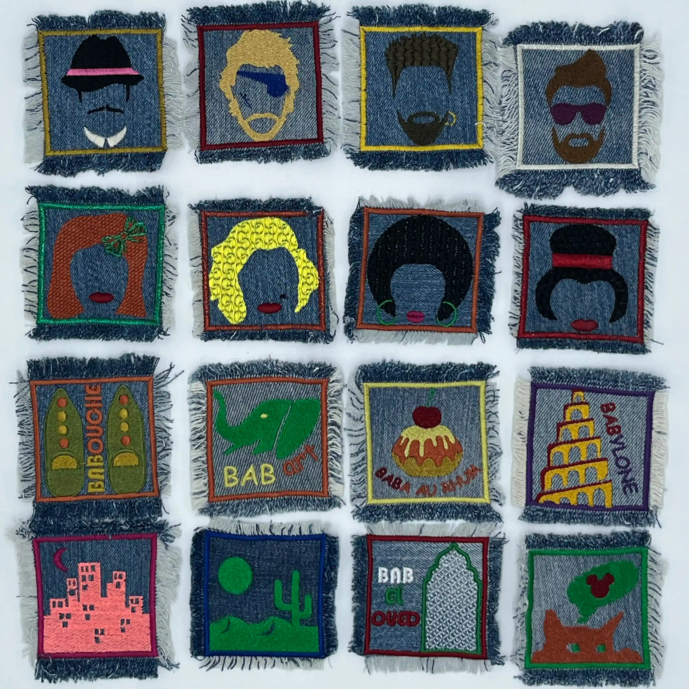 Le bar a broder confectionne des patchs thermocollants a partir de jeans upcyclés