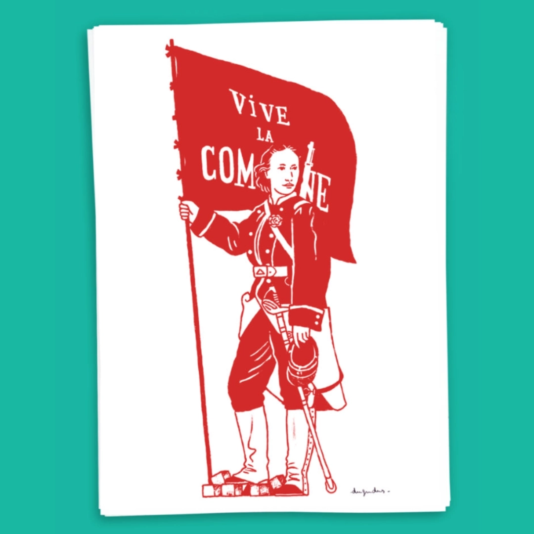 Affiche imprimée manuellement en sérigraphie. Format A3 sur papier 200 grammes