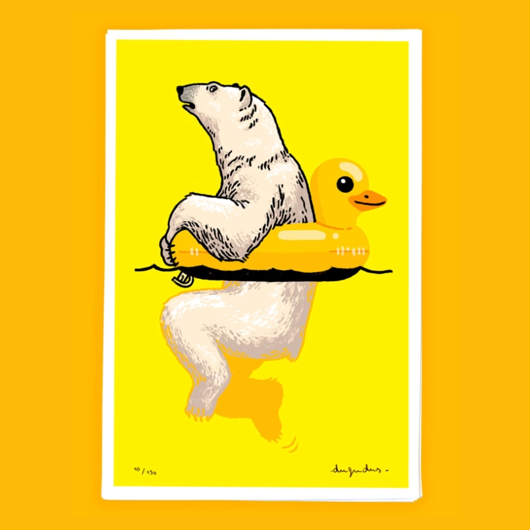 Tirage d’art format A2 (40 x 60 cm). Impression Giclée sur papier. Hahnemühle torchon 285 grammes