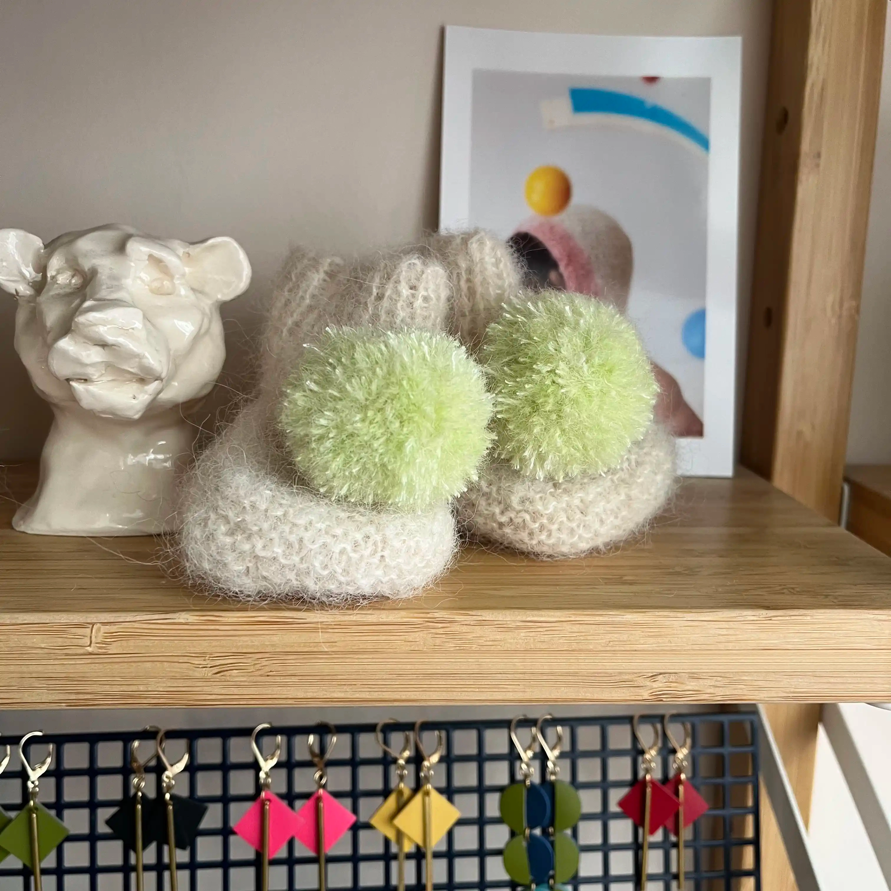 Chaussons tricoté en alpaga