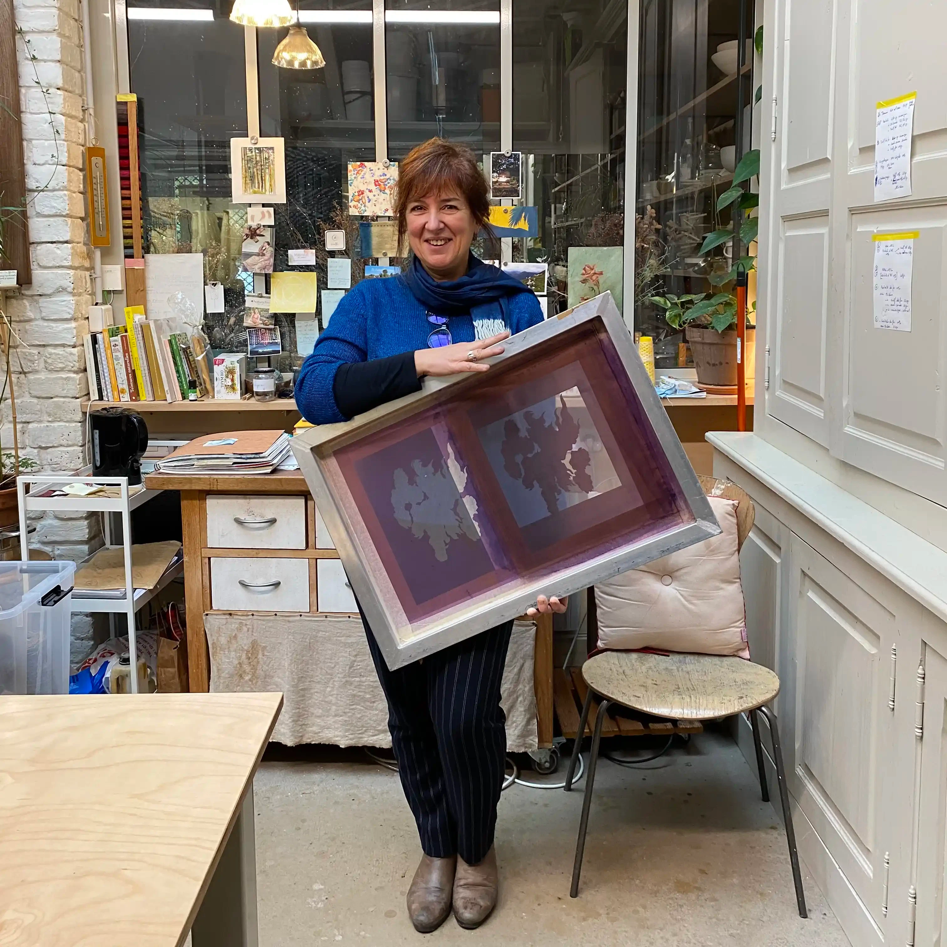 Bleu Pervinca,Inspiration japonaise,Teintures naturelles,Ateliers