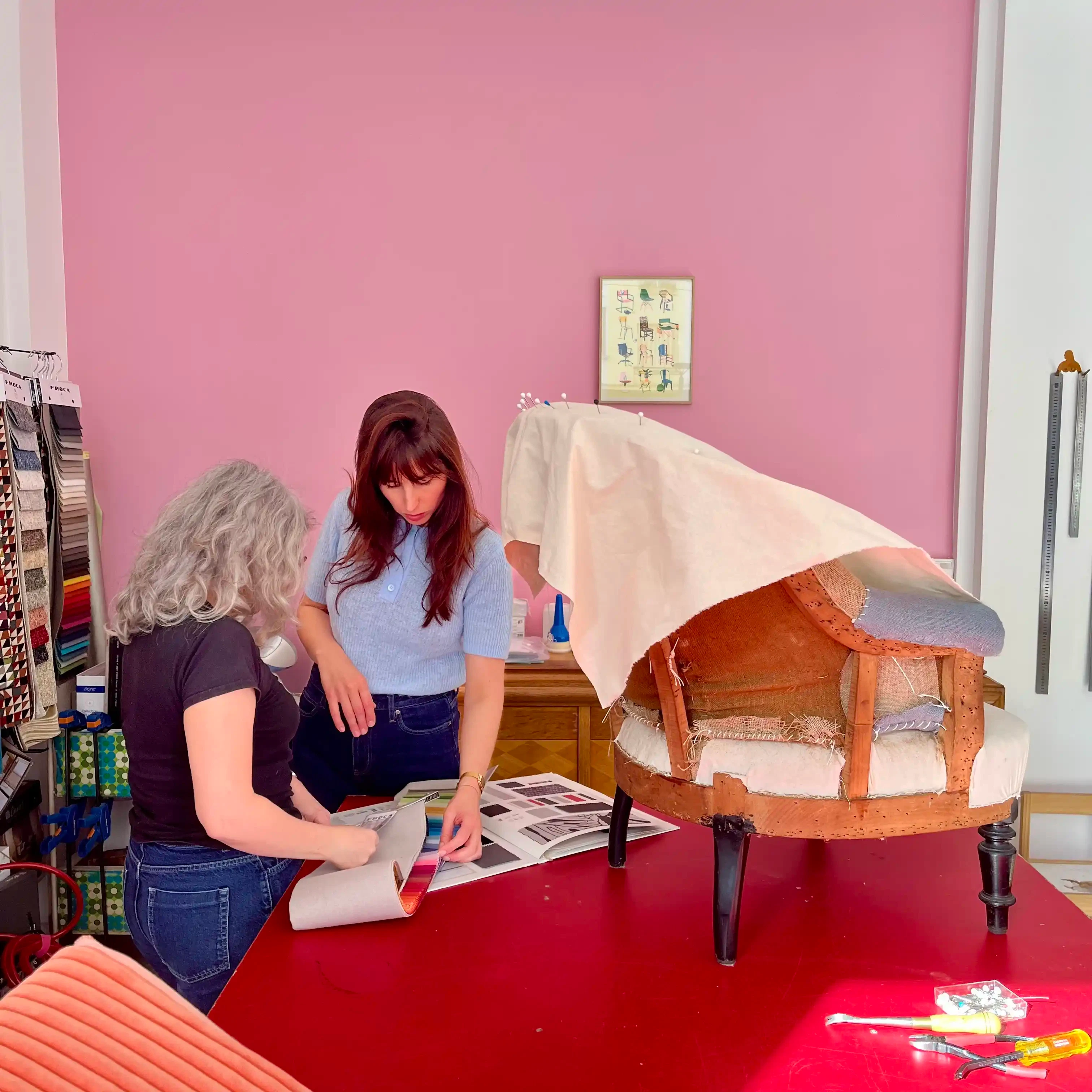 Renée et Incardine,Artisan,Tapissier,19e