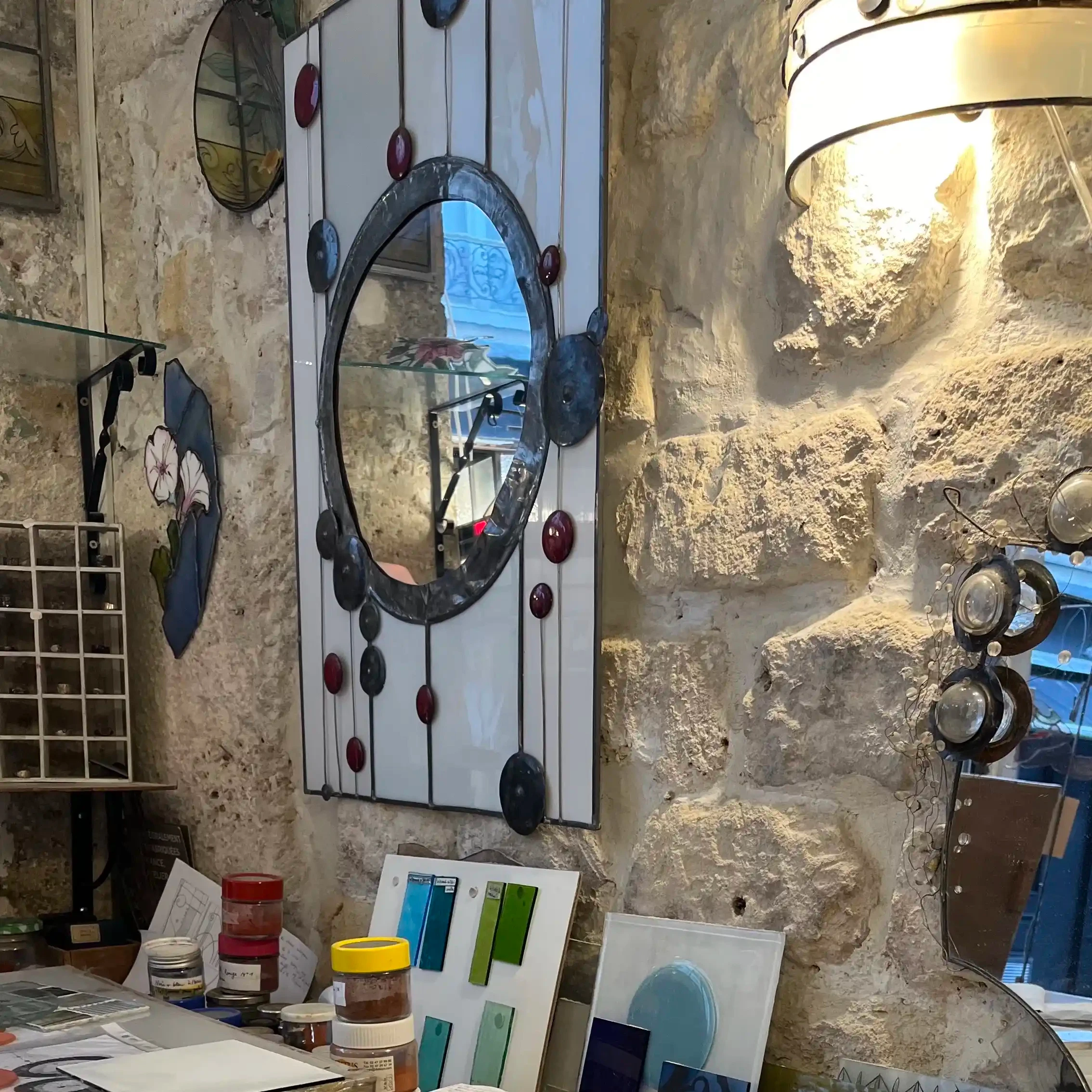 Hélène Vitali Vitrail, Artisan, Architecture, Lumière, Bijoux, Cours